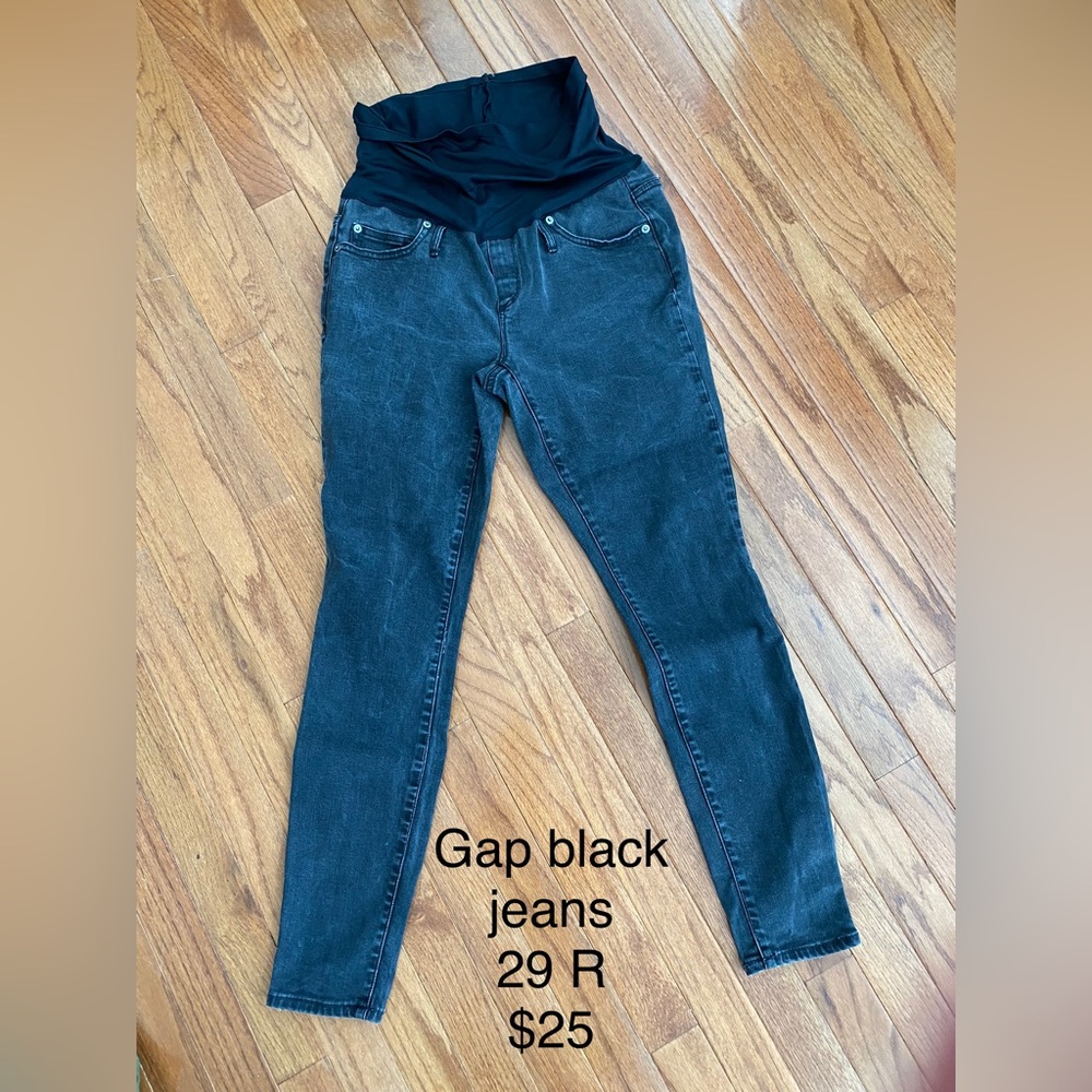 Gap maternity jeans (black)